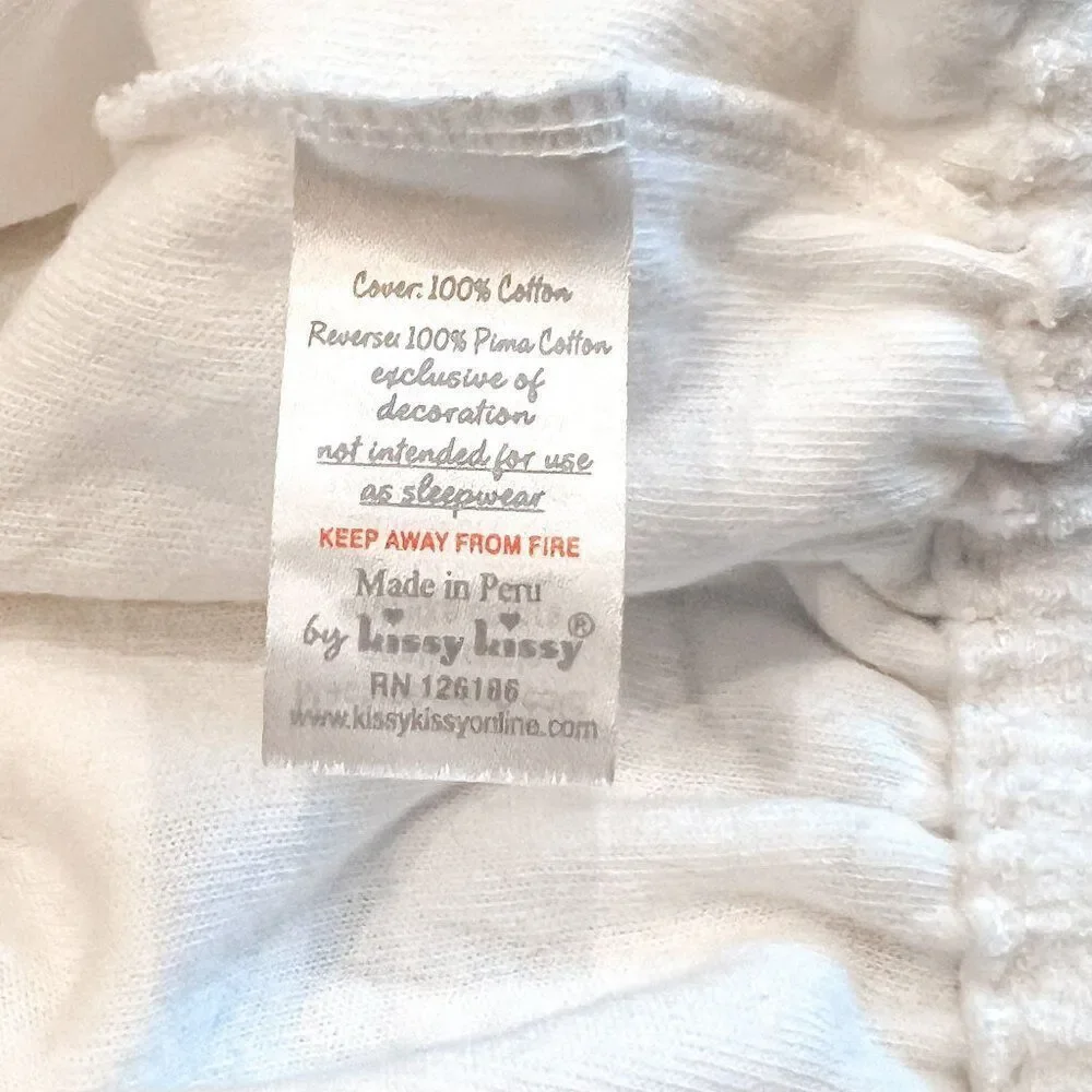 Kissy Kissy Whale Ocean City Snap Terry Hoodie Size 3-6M